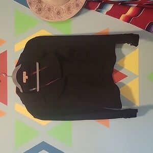 Marisa Christina Women's 100% Wool Balzer Black With Sheer Cuttout & Mesh Size S